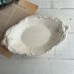 ■インテリア■クラシックトレイ　ホワイトプレート　アクセサリートレイ　マネートレイ　＊CHERYL＊