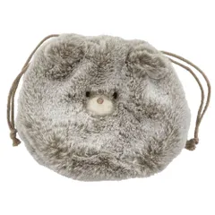 ☆ クマ ☆ アニマル巾着 アニマル 巾着 アニマル巾着 ポーチ フェイスポーチ アニマルポーチ 化粧ポーチ 小物入れ ミニポーチ 持ち運び マルチホ゜ーチ 巾着袋 可愛い おしゃれ アクセサリー 化粧品 大人 女性 メイクポーチ ギフト 贈り物