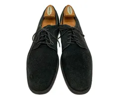 イタリア製 Salvatore Ferragamo サルヴァトーレ フェラガモ プレーントゥ レザーシューズ ブラック (メンズ 9 1/2 D) 中古 古着 KA1249