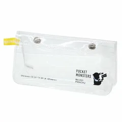  ポケモン ポーチ ペンケース PVCフラップポーチ ペンポーチ クロ ピカチュウ 