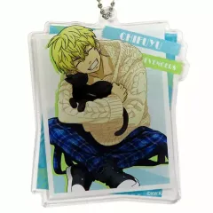 【中古】キーホルダー 松野千冬 「東京リベンジャーズ トレーディングアクリルチャーム 猫とあそぼver.」 アニメイト限定