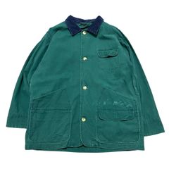 good fade hunting jacket【OU084】ハンティングジャケット　グリーン　コーデュロイ襟　L