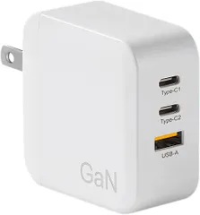 急速充電器 アダプター GaN急速充電器 65W PSE認証 PD 充電器 USB-C 充電 ACアダプター TYPE-C 充電 USB-C充電器 3ポート（Type-C×2＋USB-A）iPhone iPad MacBook Android Switch対応