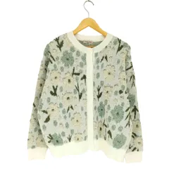 サマンサモスモス samansa Mos2 ループ 花柄 ジャカード ニット カーディガン レディース FREE 