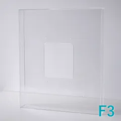 アクリル製の透明な額 prèdoux　キャンバス木枠用　F3サイズ　額縁用外箱付　キャンバス用額縁　木製パネル用額縁　アクリルフレーム　アクリル額　立体額　油絵額縁　デッサン額　水彩額　版画額　書道額　フォトフレーム