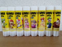 UHU スティックのり　スーパーマリオ　8種