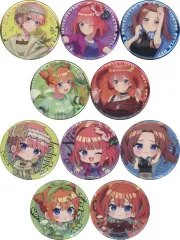 【中古】バッジ・ビンズ 全10種セット 「五等分の花嫁∽ トレーディングメタリック缶バッジ -平成レトロStyle-」