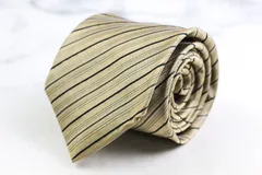 ポールスミス ブランド ネクタイ ストライプ柄 シルク イタリア製 PO メンズ ベージュ Paul Smith 【中古】