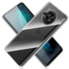 SHARP AQUOS R7 用の ケース AQUOS R7 用のカバー 透明 超軽量 極薄 落下防止 シンプル TPU ソフト ケース 衝撃吸収 背面カバー 耐スクラッチ シャープ アクオス R7 用の 保護カバー クリア AQUOS R7 用の 0