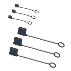 新品 monofive USB Type-C(オス)、USB A(オス)ケーブル用 保護カバーキャップ 脱落防止ソフト 3個＋3個入 黒(半透明) MF-CUSBC4-6B