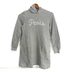 ポンポネット ワンピース トップス 長袖 パーカー スウェット キッズ 女の子用 M(150)サイズ グレー pom ponette 【中古】