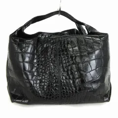 フルラ FURLA ハンドバッグ クロコ型押し 黒 ブラック 鞄