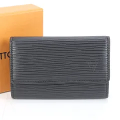 極美品 ルイヴィトン エピ ミュルティクレ6 レザー キーケース 6連 キーリング M63812 鍵 財布 ウォレット メンズ RRE CM30-7【中古】