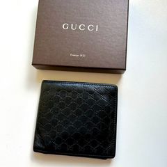 美品】 447 GUCCI グッチ マイクロ シマ 3つ折り 財布 - メルカリ