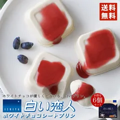 白い恋人 送料無料 ホワイトチョコレートプリン 1個入 6個セット 石屋製菓 北海道 人気 プリン ホワイトチョコレート ハスカップ 常温保存 お菓子 スイーツ 贈り物 ギフト 銘菓 バレンタイン