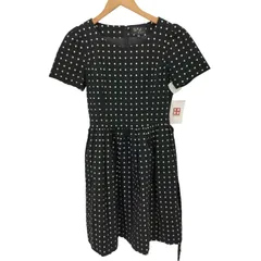 トゥービーバイアニエスベー To b. by agnes b. 刺繍 ドット柄 ワンピース レディース JPN：36 