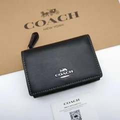 COACH　折り財布　ミニ財布　新品　マイクロ ウォレット・シグネチャー キャンバス