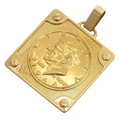 ペンダントトップ 18金 K18 刻印あり カレンダー プレート - メルカリ