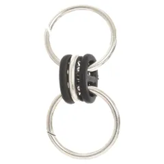 HERMES (エルメス) Vintage Chaine d'Ancre Keyring ヴィンテージ シェーヌダンクルキーホルダー キーリング シルバー/ブラックのサムネイル