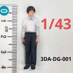 1/43 3DA-DG-001 男子学生　フィギュア　ミニチュア　1/64より大