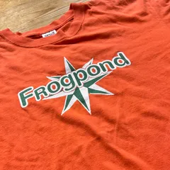 90's FROgpond バンドTシャツ　made in USA 古着　フロッグポンド　anvil オレンジ　L