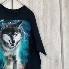 アニマル　Tシャツ　HAWK オオカミ