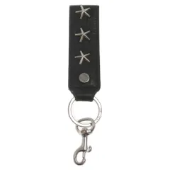 JIMMY CHOO (ジミーチュウ) スタースタッズ キーリング キーホルダー ブラックのサムネイル