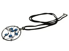 ハンドメイド　水色ビーズの宇宙ネックレス4