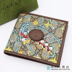 ♡即購入OK♡GUCCIグッチxディズニー　ドナルド　２つ折り財布 GUCCI - 本物 グッチ GUCCI × ディズニー Disney ドナルドダック