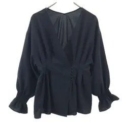 LOWRYS FARM ローリーズファーム 長袖 ブラウス F ブラック シャツ レディース 古着