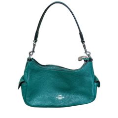 ◆中古品◆コーチ COACH レザー ショルダーバッグ C7222 ペニーショルダーバッグ25 グリーン 緑 レディース kyX16547N