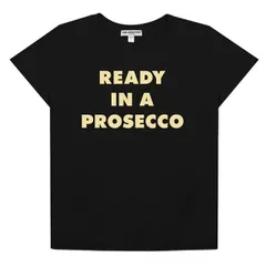 【送料無料】 アンブランデッド レディース Tシャツ トップス Women's Suburban Riot "Ready In A Prosecco" Loose Graphic Tee Black