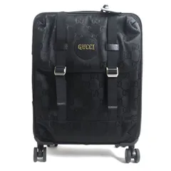 未使用品▼定価33万円 GUCCI グッチ 674234 オフザグリッド スモール トロリー レザー使い キャリーバッグ 黒 TSAロック搭載 箱・カバー付のサムネイル