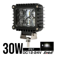 LED 作業灯 30W スポット 6連プロジェクター 薄型 バックランプ 補助灯 ワークライトに 12V 24V 防水 IP67のサムネイル