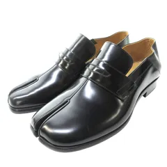 メゾンマルジェラ 22 Maison Margiela 22 タビ ローファー レザーシューズ スリッポン バブーシュ 足袋 黒 ブラック 43 約28cm ■GY17 0530のサムネイル