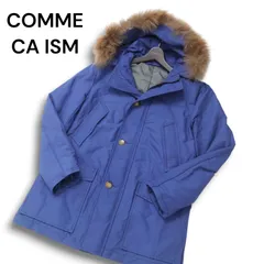 【美品】COMME CA ISM コムサイズム 秋冬 ファー★ フーデッド ダウン コート Sz.L メンズ