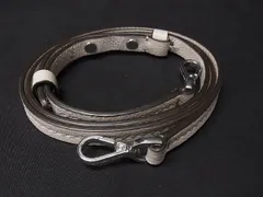 ■極美品■ MICHAEL KORS マイケルコース レザー シルバー金具 バッグ用 ショルダーストラップ レディース ライトグレー系 CA1628