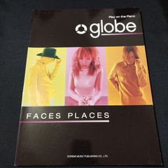 ピアノ弾き語り　　globe　Faces Places 　1997年発行　楽譜　棚Mb8　2025-04-5