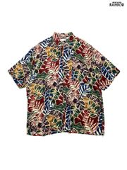 WRAY 半袖シャツ Mサイズ 柄シャツ シルク100% マルチカラー 絹 - メルカリ
