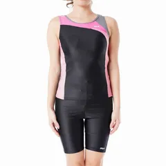 FILA フィラ レディース 水着 セパレート フィットネス 319-206 BPKカラー ブラック×ピンク