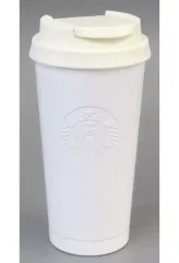 【中古】マグカップ・湯のみ ステンレスTOGOカップタンブラーマットホワイト 473ml 「スターバックスコーヒー」