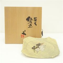 古布 敷き布 蓮の花 蓮の葉 絞り染め 絹？ 珍品 古美術 骨董 古民芸