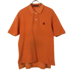チャップスラルフローレン 70s 半袖 ポロシャツ M オレンジ系 CHAPS RALPH LAUREN 鹿の子地 メンズ