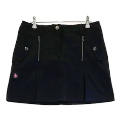 サイズ：11 MUNSING WEAR マンシングウェア RF7006 ボックスプリーツ スカート ストライプ柄 ブラック系 [240101498207] ゴルフウェア レディース ストスト