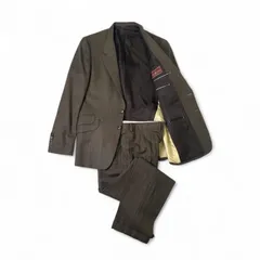 【スペシャル】Paul Smith COLLECTION ポールスミスコレクション バウアーローバック社製生地 デザインコットンウールスーツ SIZE：L