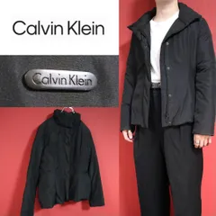 【モード】Calvin Klein 裏地キルティング プレートロゴ ダウンJKTのサムネイル