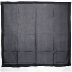 ダナキャラン 大判スカーフ ブラック ホワイト 中古 Aランク DONNA