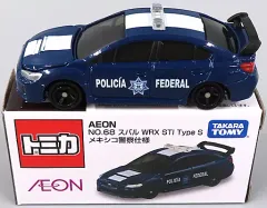 【中古】トミカ 1/62 スバル WRX STi Type S メキシコ警察仕様 POLICIA FEDERAL(ブルー×ホワイト) 「トミカ」 シリーズNo.68 イオン限定