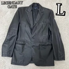 激レア　LEGENDARY GATE レザージャケット　豚革　ブラック　L 黒