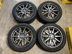 【2502024】SPORT ABELIA 17インチ 7J +48 PCD100 5H + PIRELLI P7 EVO 215/50R17 2023年 5.5mm 6mm ウィッシュ エクシーガ レガシィ インプレッサ 等